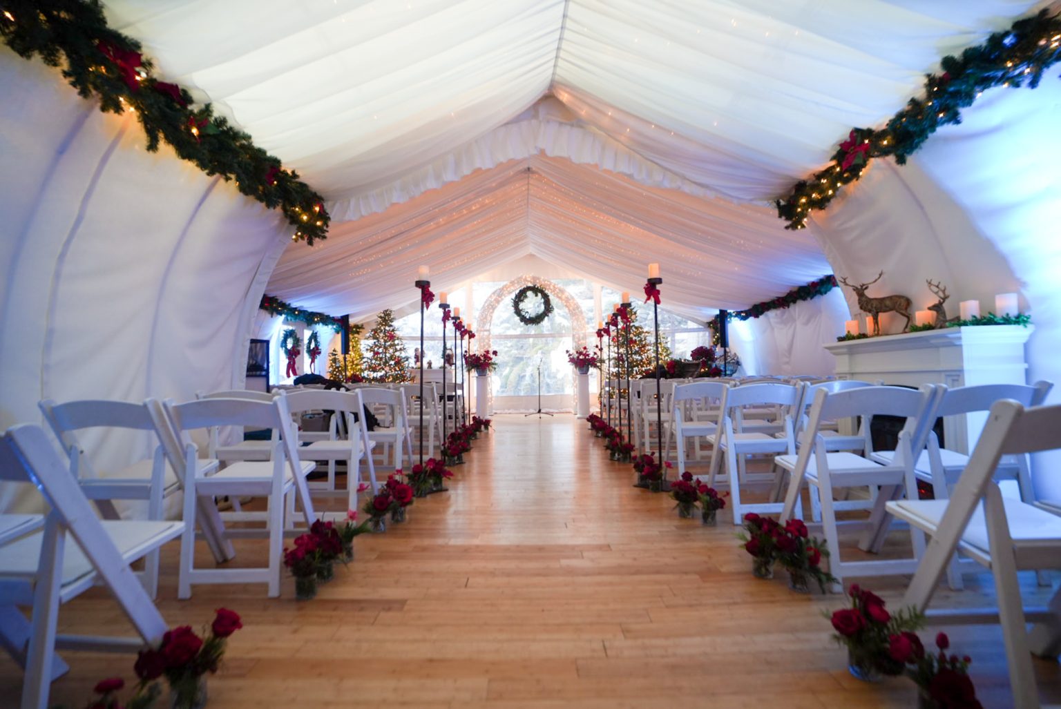 Wedding venue for receptions and ceremonies in Utah - Winter Conservatory - Log Haven
